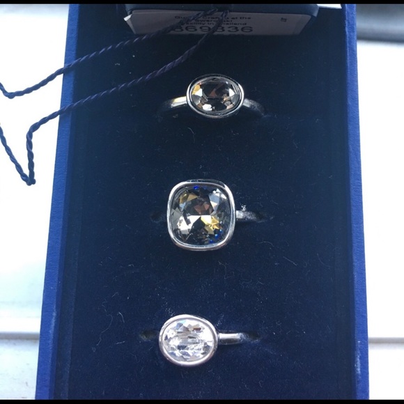 Swarovski Jewelry - NEW- SWAROVSKI Stackable or singular rings! 🖤
